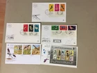 Five Israel fdc with BIRD sets