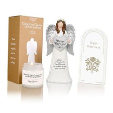 Angel Retirement Gift Set for Woman 2025 with Funny Retirement Candle and