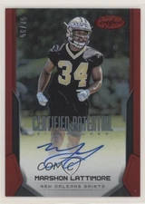 2017 Certified Mirror Red /75 Marshon Lattimore #CPS-ML Rookie Auto RC