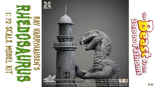 1:72 Ray Harryhausen's Rhedosaurus Plastic Scale Model Kit by X-Plus. - Picture 3 of 14