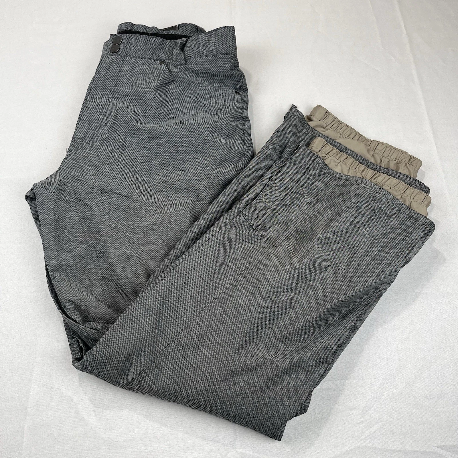 Mens Body Glove Snowboarding Ski Pants Snow Pants L Gray White