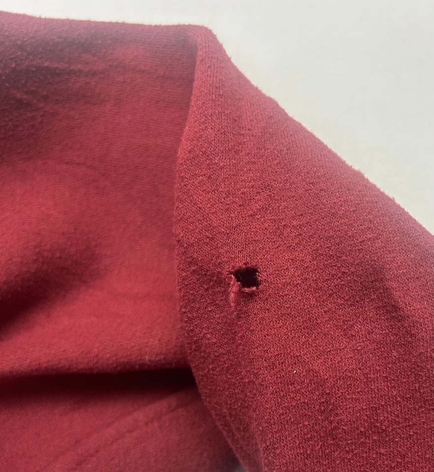 COLUMBIA Mens Hoodie Jumper Grey And Red Colourblock Cotton AT02 size Large   - Image 2 of 4