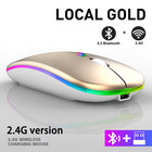 RGB Wireless Mouse Rechargeable 1600DPI Bluetooth 2.4G USB Gaming