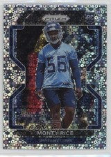 2021 Panini Prizm Rookie No Huddle Prizm Monty Rice #420 17l9