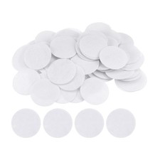 300pcs Round Felt Circles 50mm 2" Craft Felt Pads Non-Woven Fabric Pad White