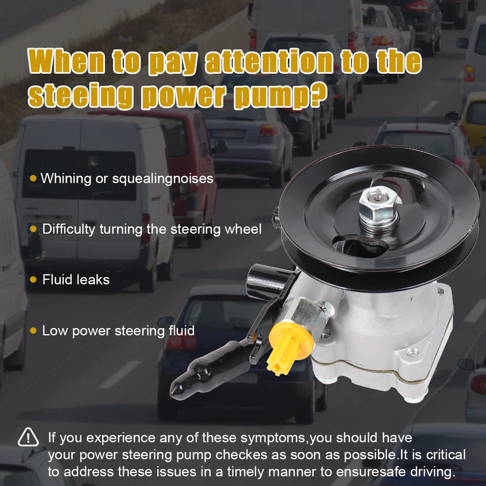 Power Steering Pump Pulley for 2006-2009 Hyundai Accent Kia Rio5 Dodge Attitude Foto 3 de 4