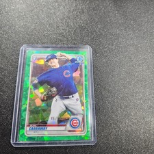 2020 Bowman Chrome Draft Sapphire Edition - Green #BD-25 Burl Carraway /50 (RC)