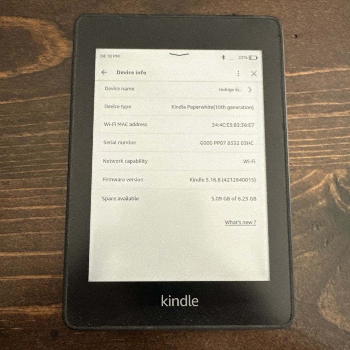 Kindle Paperwhite第10世代 Kindle Paperwhite (第10世代) 本体 広告なし 8GBモデル kindle