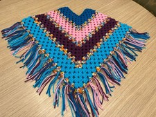 Girls Medium Poncho Size 6, 8, 10.