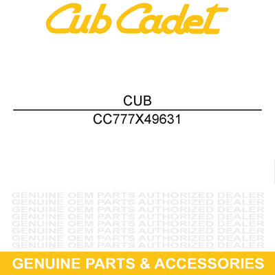 CUB CADET 777X49631 Label Front Reflector Left Challenger 4x4 4x2 400LX 400