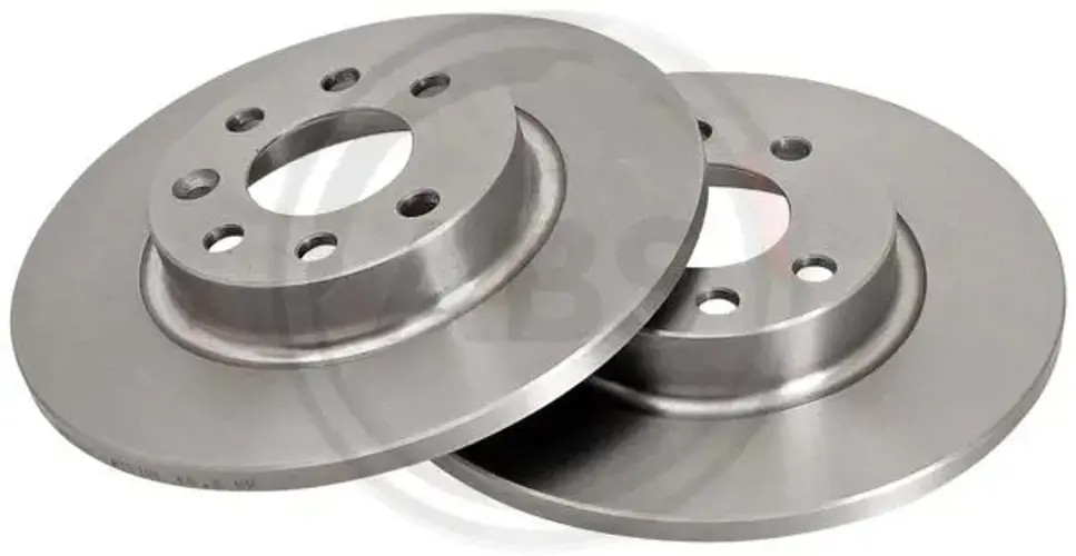 2x Brake disc solid 15929 A.B.S. for VOLVO 480 440 460