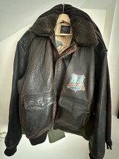 Avirex B3 Lederjacke Fliegerjacke Vintage. D-Day 50 Anniversary.