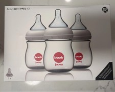 2-3 pks New Joovy Boob BabyBottles CleanFlow Vent Tech Nipple5oz, 6 Bottles O M