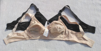 BH ohne Bügel Minimizer BHs Bügelloser soft BH mit Spitze 2er Pack Große B, C, D