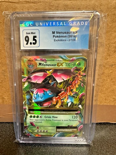 CGC 9.5 M Venusaur EX - 2/108 Evolutions Holo