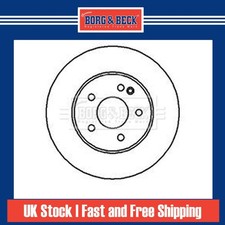 Image of 2x Brake Discs Vented For Mercedes C-Class W202 C 230 Borg Front 2024210712