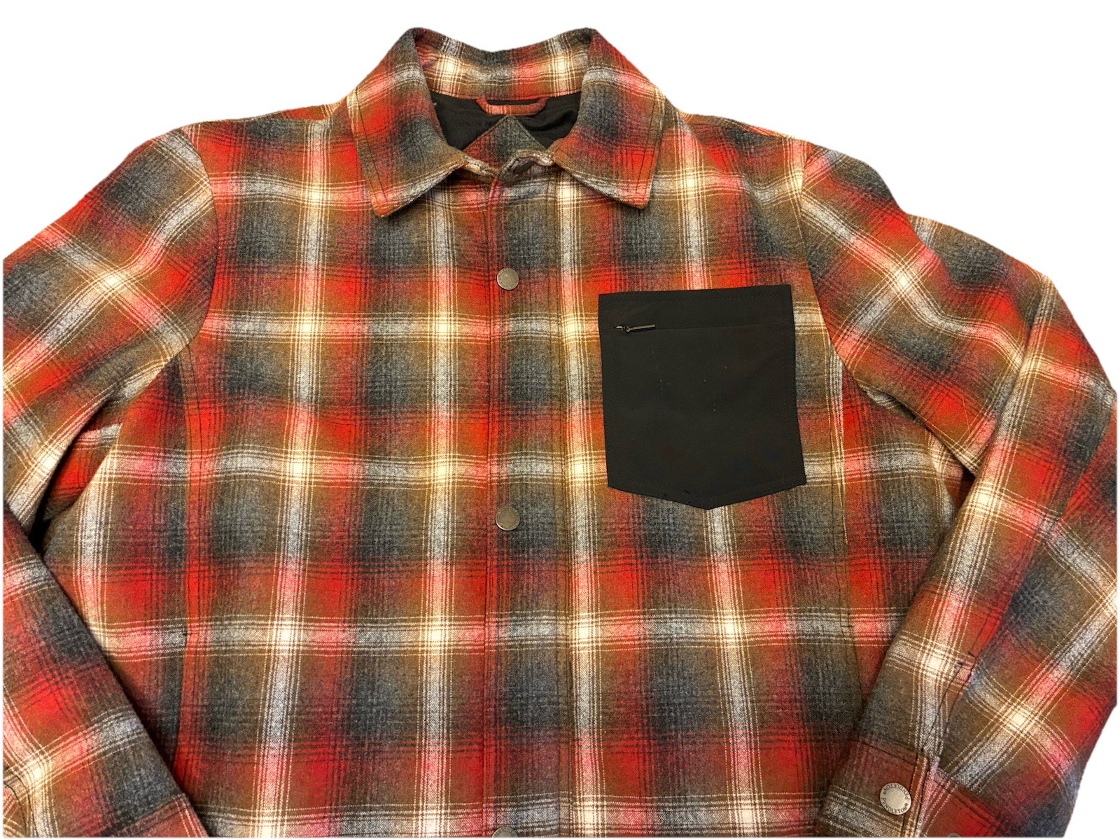 Pendleton Wool Blend Red/Gray Plaid Lined Jacket … - image 2