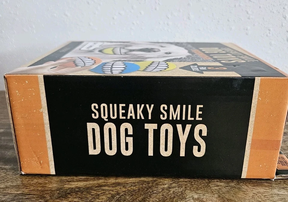 Juguete para perro Smile chirriante estreno encuentra mascotas pequeñas a grandes goma látex SUPERVISE Foto 3 de 4