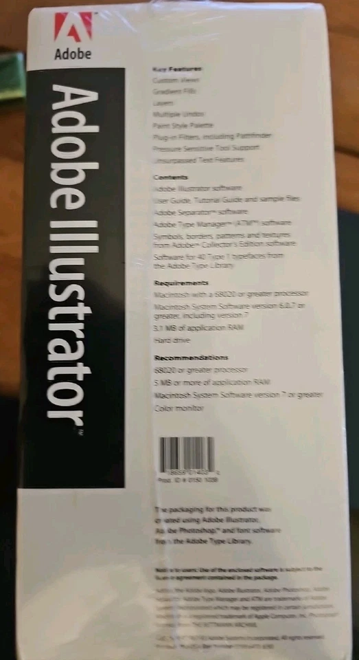 Adobe Illustrator 5.0 Macintosh, 1993 3.5" (not sure 3.5 or CD) AAW500R3108683 - Image 2 of 4