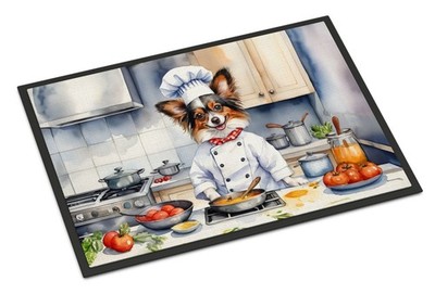NEW Papillon The Chef Doormat Front Door Mat Indoor Outdoor Rugs for Entryway,