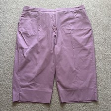 Alfred Dunner Allure Capri Tummy Slimming Pants - Size 24W - Peony Color - NWT