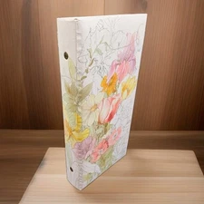 VTG 70s Hallmark Photo Album 3.5” X 3.5” Kodak Insta 72 Slots Floral Pastel New