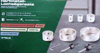 Hartmetall LochsäGensatz Parkside 9-Tlg Koffer Zentrierbohrer Bohrkronen Top Neu