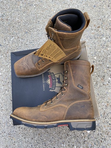 Irish Setter 83852 Marshall 9" Stiefel wasserdicht Sicherheit Zehe Herren Größe 14 D Schnürung - Bild 5 von 10