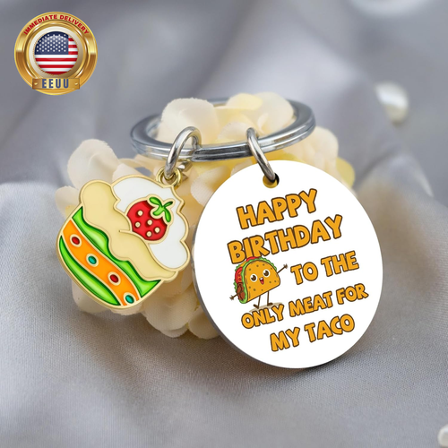 Birthday Gifts for Women Men Funny Birthday Keychain Happy Birthday Gifts for Wo - Picture 4 of 7