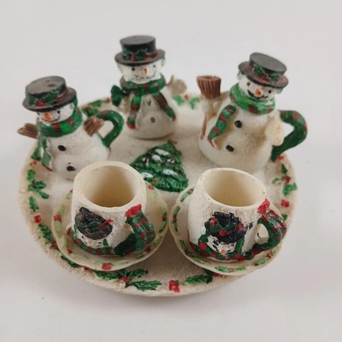 Vintage Miniatur Harz Teeservice Fantasy Tiere Weihnachten religiös - SIE WÄHLEN - Bild 23 von 45