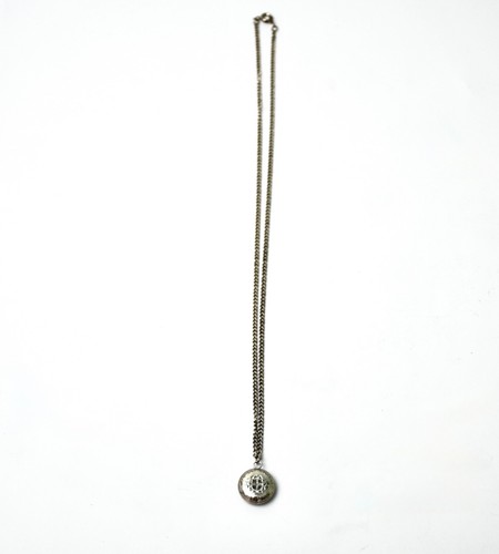 Sterling Silver Necklace with Threepence Commemorative Pendant 1937