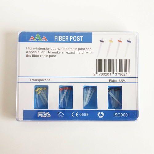 20Kits Dental AAA Endo Fiber Post Screw Resin Thread Quartz Root Canal +4 Drills - Picture 4 of 9