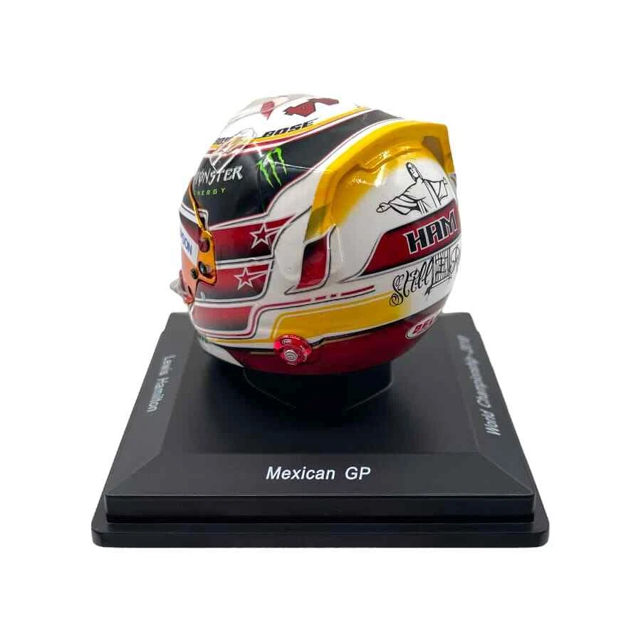 Mini Helmet Spark 1/5 Lewis Hamilton Mexican GP World Championship 2018 - Immagine 4 di 4