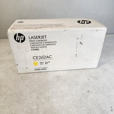 HP CE262AC Same As CE262A Yellow Toner Cartridge Genuine New OEM Sealed Box