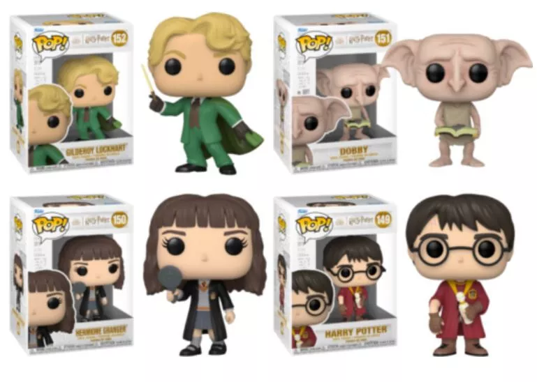 (Lot of 4 Pops) Harry Potter Chamber of Secrets 20th Anniversary Funko Pops