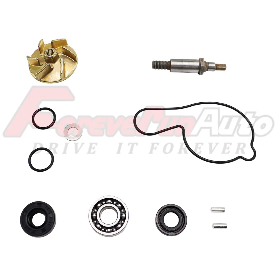 Water Pump Repair Kit For 2004-2013 Yamaha YFZ450 w/ Impeller Shaft Bearing Seal - Image 4 of 4