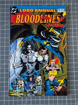 Lobo Annual #1 1993 DC COMICS BLOODLINES VF- low-grade reader copy combine ship