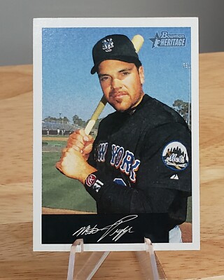 Carte De Collection 2002 SP Authentic Mike Piazza NY Mets - échantillon De Maillot Utilisé, Gradée BGS 9.5