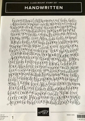 Stampin up Stempel '' Handwritten'' NEU & OVP