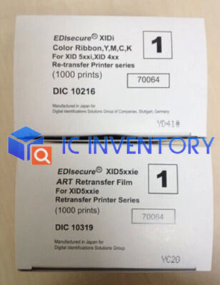 EDIsecure DIC10216 + DIC10319 YMCK Color Ribbon   Retransfer Film XID8300 #A6-22