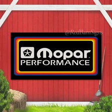 Mopar Banner Flag Big Performance Auto Parts Racing Garage Mechanic