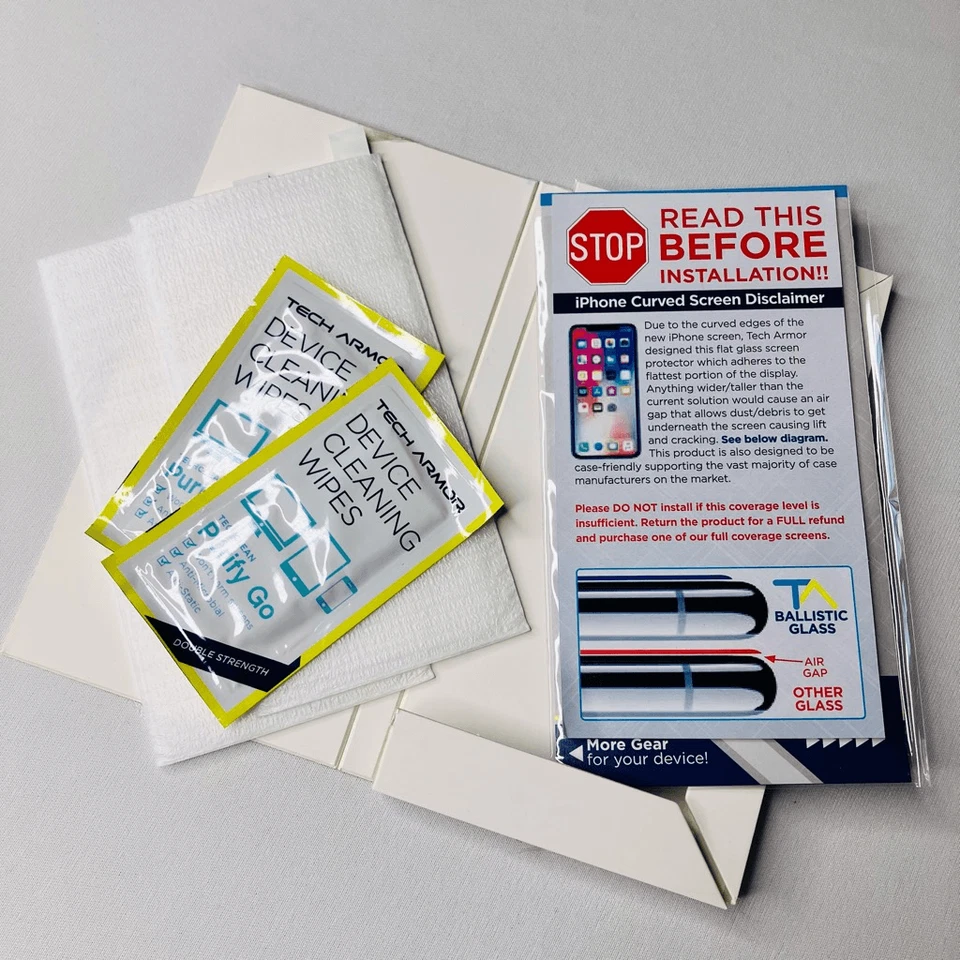 Tech Armor Glass Screen Protector HD Ballastic Glass For Iphone X/XS - Image 2 of 4