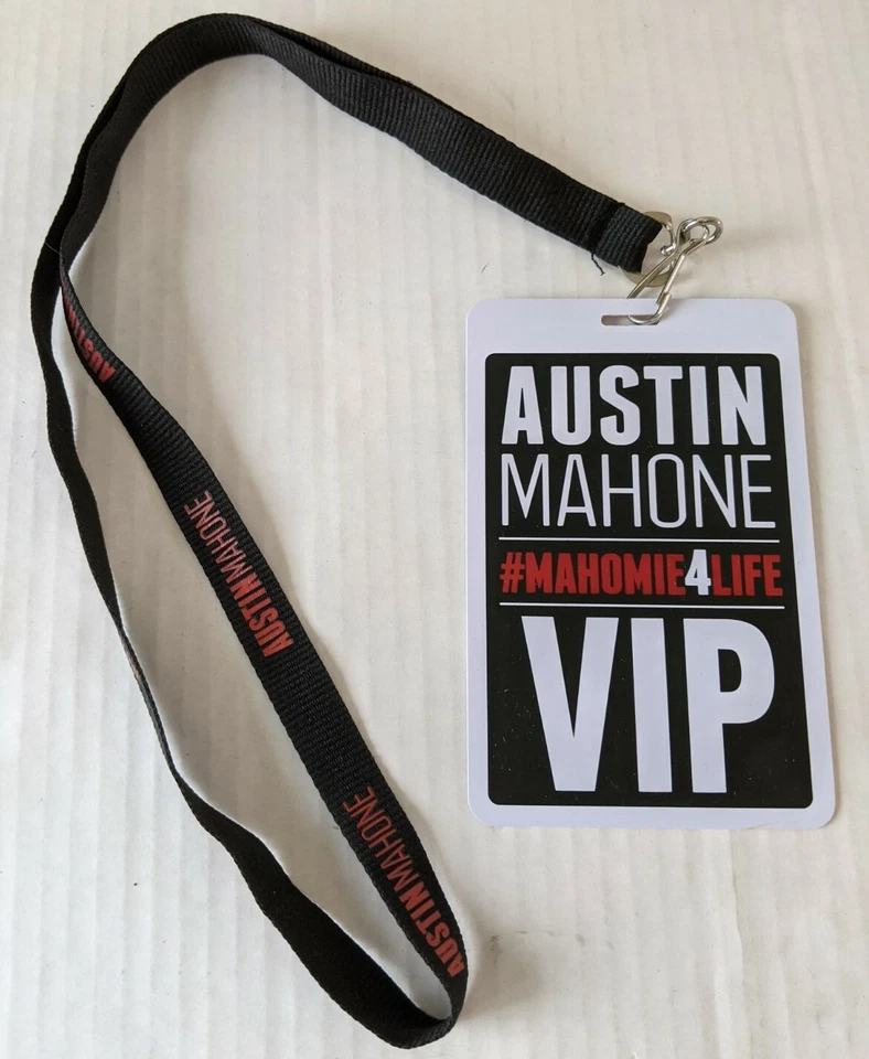 Austin Mahone Black Red Live On Tour Concert VIP Meet & Greet R&B Pop Pass - Image 2 of 2