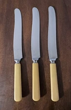 VINTAGE LOT OF 3 Butter Knifes E. WECK & SON INC Stainless WEXTEEL New York City