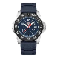 NEW LUMINOX NAVY SEAL STEEL MILITARY DIVE BLUE STRAP SWISS WATCH XS.3253.CB