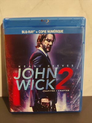 John Wick : Chapter 2 (Blu-ray Disc, 2017, Canadian) Keanu Reeves