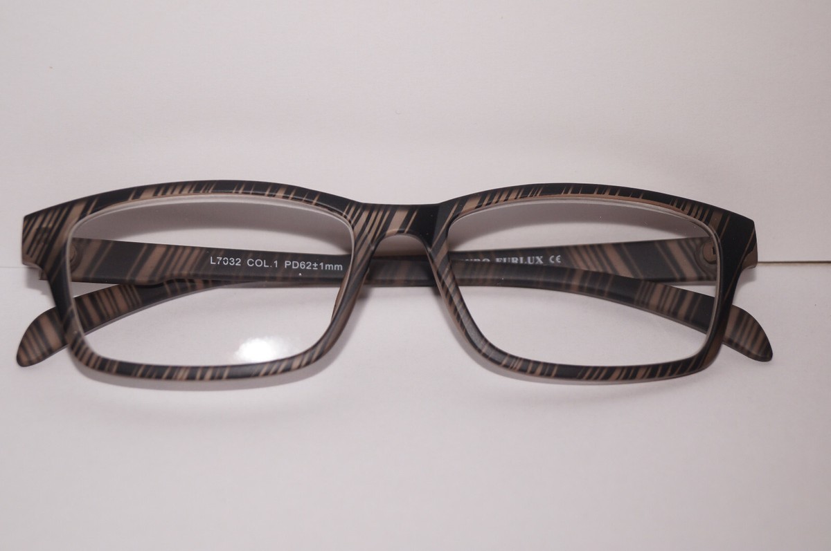 Lunettes De Lecture élégantes L7032 – Plastique Noir Strillé, Norme CE