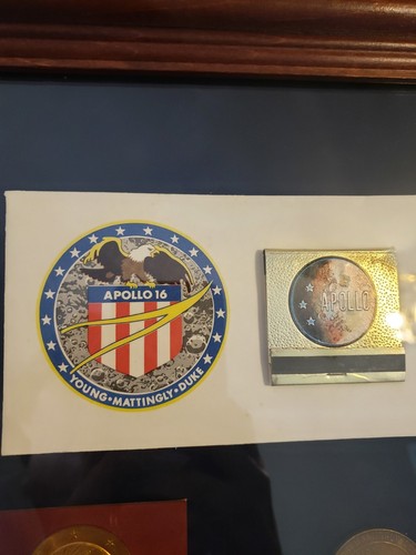 Apollo 16 Memorabilia Including Autograph of Charles Duke Jr In Beautiful Frame - Picture 3 of 12