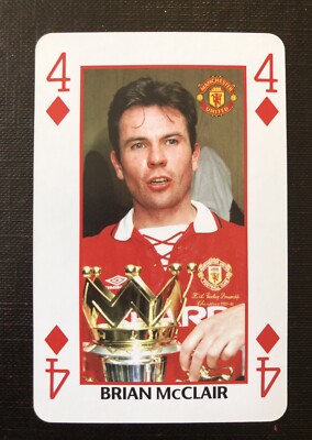 Waddingtons Nummer 1 Einzeltausch Spielkarte - BRIAN McClair - Mann Utd