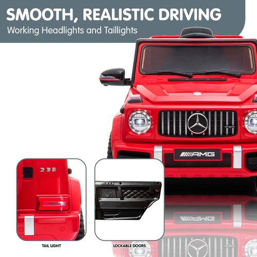 NNEDPE Mercedes Benz AMG G63 Licensed Kids Ride On Car Remote Control - Red - Picture 6 of 11